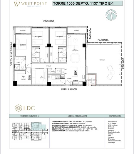 Preventa de departamentos en Torre 1000 West Point