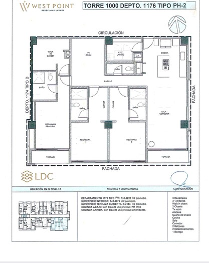 Preventa de departamentos en Torre 1000 West Point